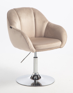 HOKER HR2055N LATTE WELUR CHROMOWANA PODSTAWA