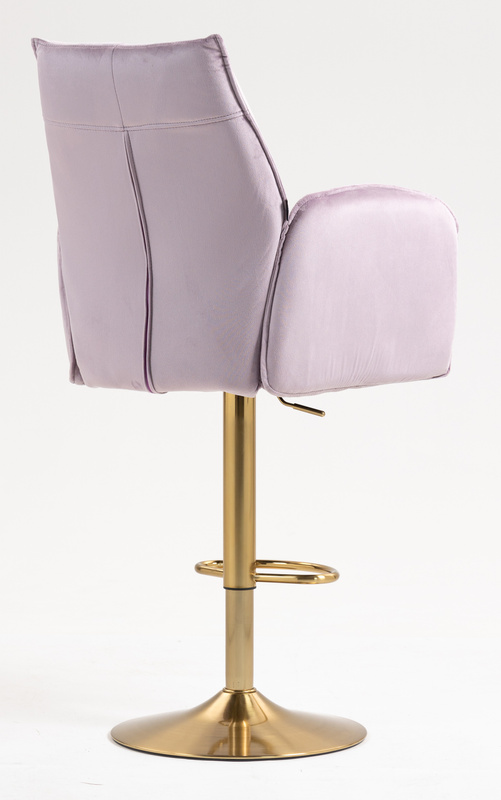 FOTEL HR280W WRZOSOWY WELUR ZŁOTA PODSTAWA