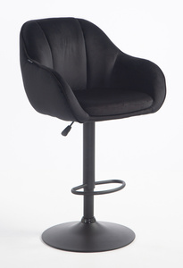 HOKER HR2055W CZARNY WELUR CZARNA PODSTAWA