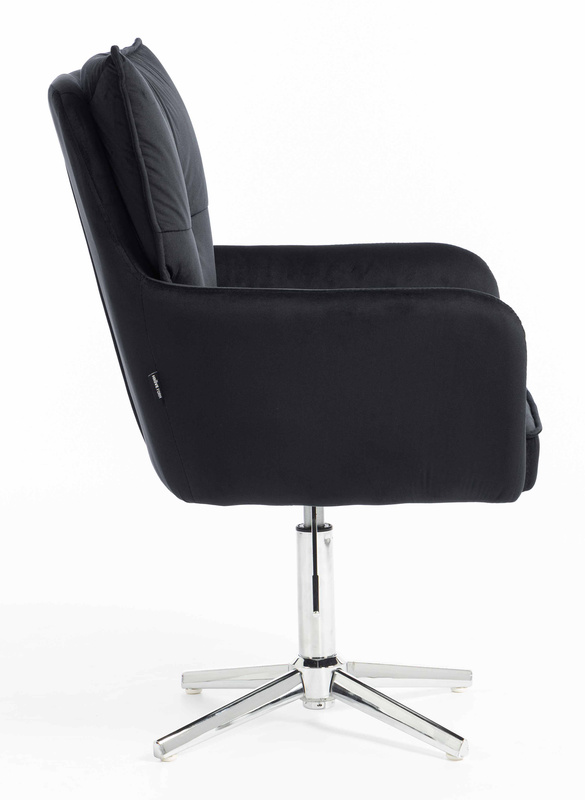 HOKER HR250CROSS CZARNY WELUR  CHROMOWANA PODSTAWA