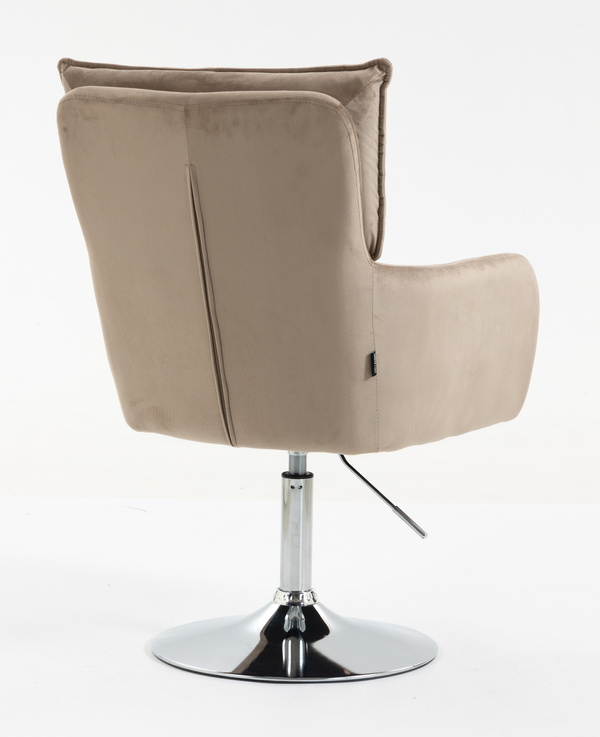 HOKER HR250N LATTE WELUR  CHROMOWANA PODSTAWA