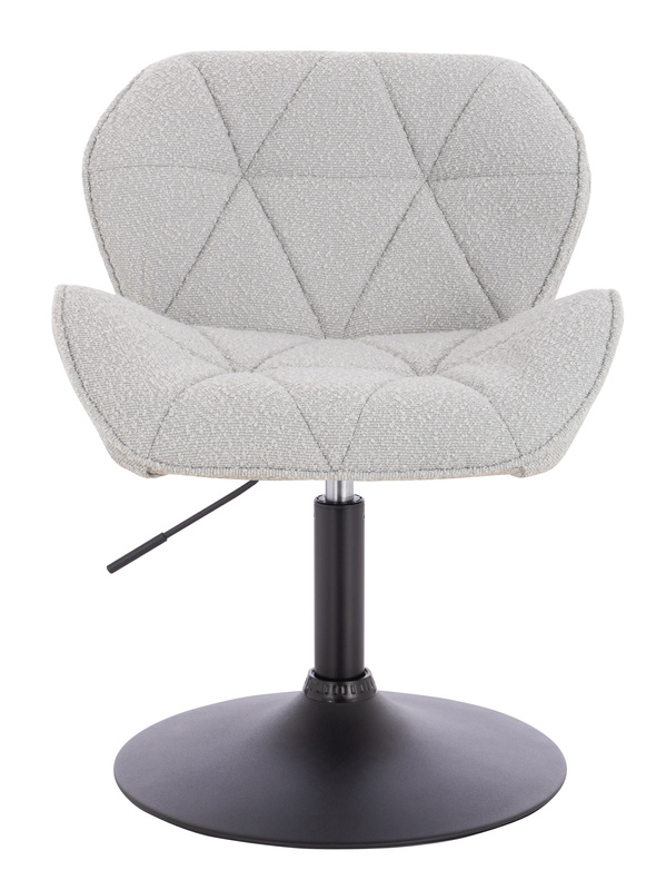 FOTEL HR111N SZARY BARANEK CZARNA PODSTAWA