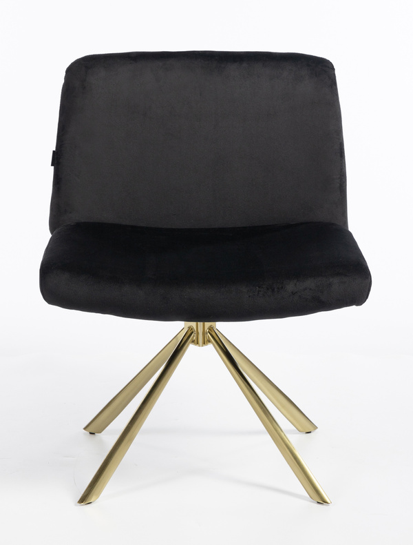 HOKER HR150 PAJĄK CZARNY WELUR  ZŁOTA PODSTAWA