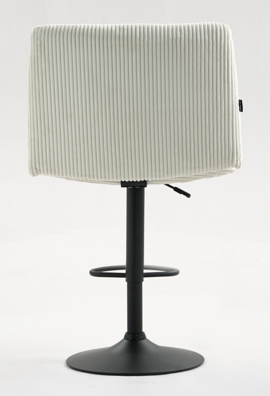 HOKER HR150W BIAŁY SZTRUKS CZARNA PODSTAWA