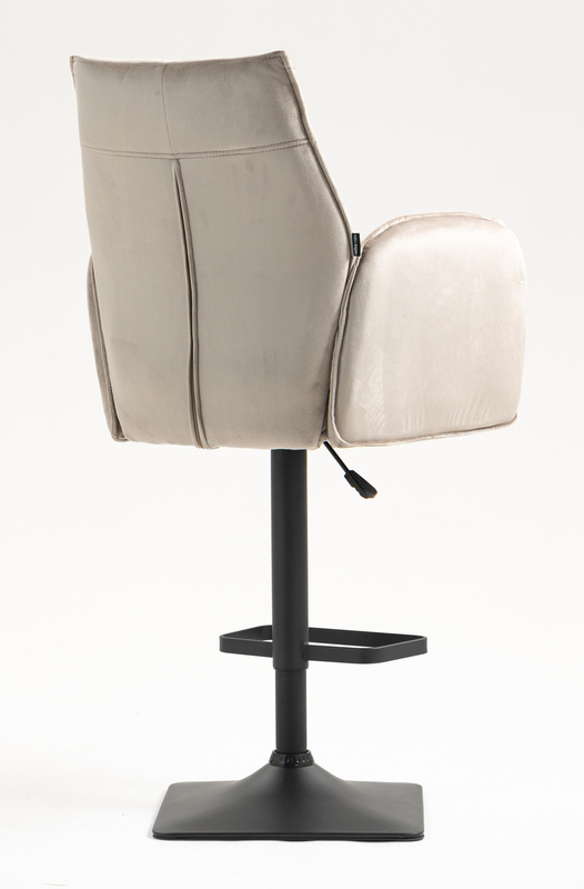 FOTEL HR280KW LATTE WELUR CZARNA PODSTAWA