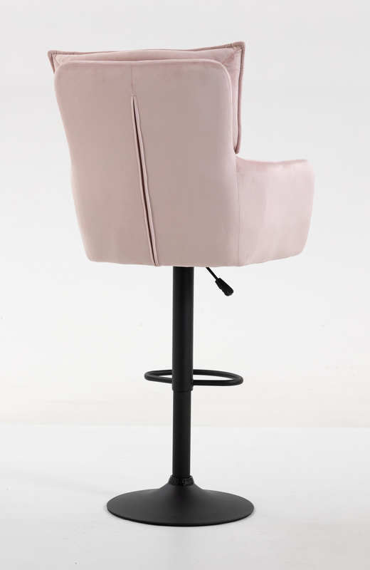 HOKER HR250W PUDROWY RÓŻ WELUR CZARNA PODSTAWA