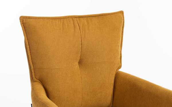 HOKER HR250CROSS ŻÓŁTY CURRY PREMIUM CORD SZTRUKS ZŁOTA PODSTAWA