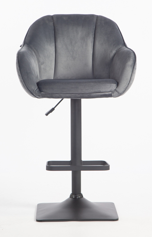 HOKER HR2055KW GRAFITOWY WELUR CZARNA PODSTAWA