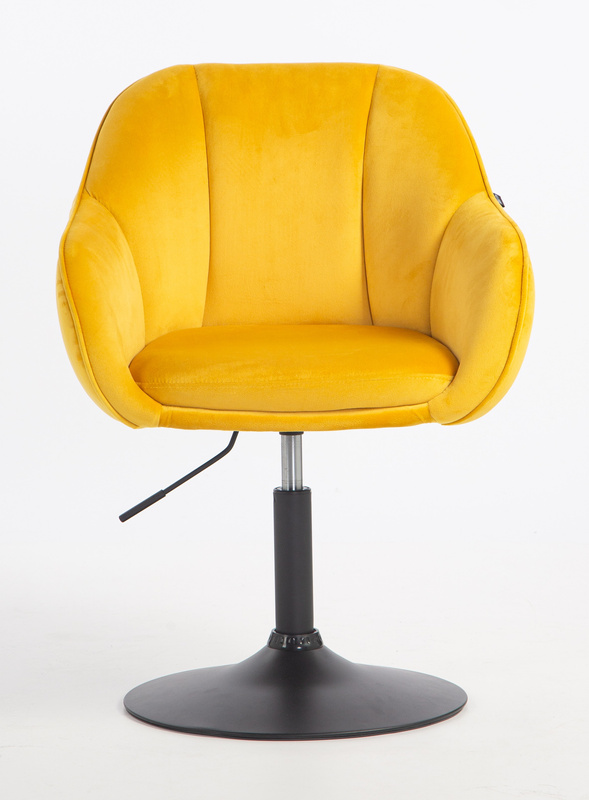 HOKER HR2055N ŻÓŁTY WELUR CZARNA PODSTAWA