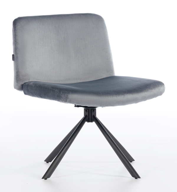 HOKER HR150 PAJĄK GRAFITOWY WELUR CZARNA PODSTAWA