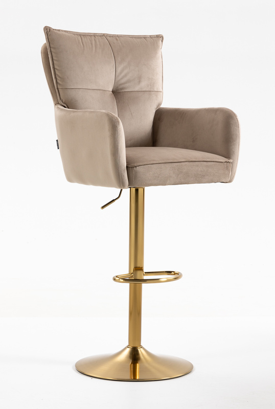 HOKER HR250W LATTE WELUR  ZŁOTA PODSTAWA