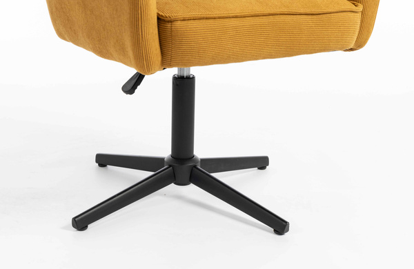 HOKER HR250CROSS ŻÓŁTY CURRY PREMIUM CORD SZTRUKS CZARNA PODSTAWA