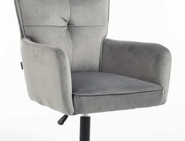 HOKER HR250N GRAFITOWY WELUR  CZARNA PODSTAWA