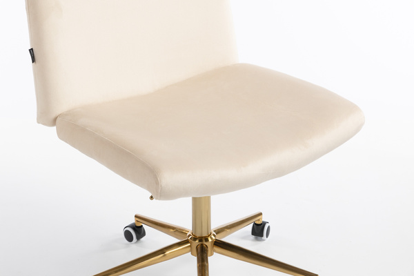 HOKER HR150K KREMOWY WELUR ZŁOTA PODSTAWA