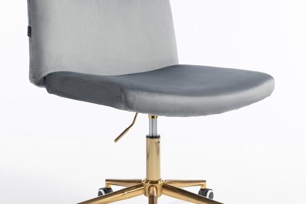 HOKER HR150K GRAFITOWY WELUR ZŁOTA PODSTAWA