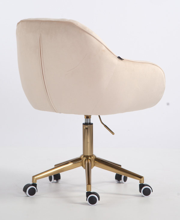 HOKER HR2055K KREMOWY WELUR ZŁOTA PODSTAWA