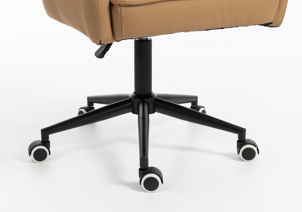 HOKER HR250K KARMELOWY EKOSKÓRA PREMIUM SOFT CZARNA PODSTAWA