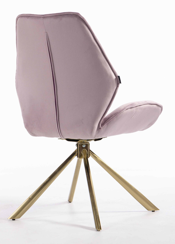 FOTEL HR350 PAJĄK WRZOSOWY WELUR ZŁOTA PODSTAWA